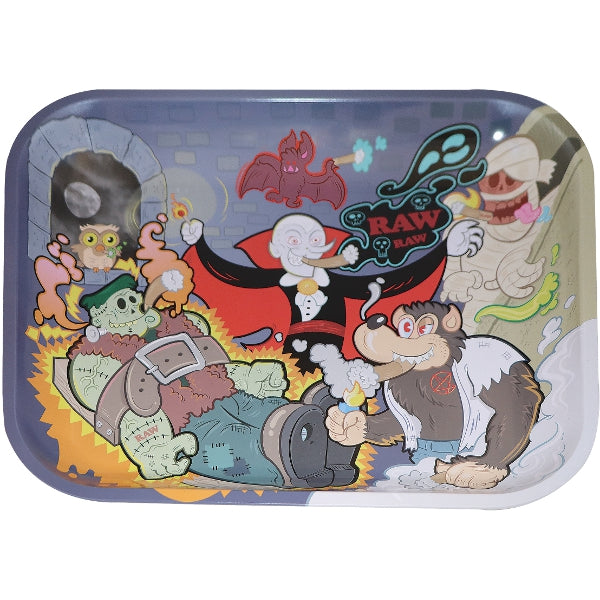 Raw - Metal Rolling Vassoio Tray Monsters