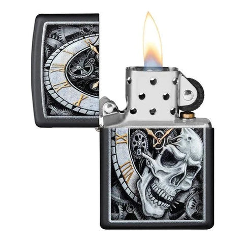 Zippo - Skull Clock