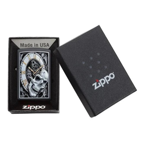 Zippo - Skull Clock
