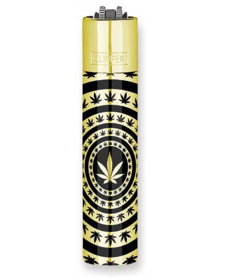 Clipper - Metal - Leaves Pattern