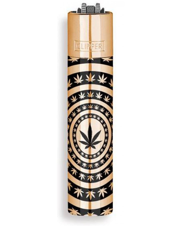 Clipper - Metal - Leaves Pattern