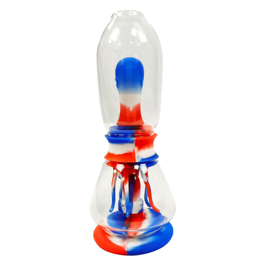 Bong - vetro - silicone Alien Octopus 20 cm