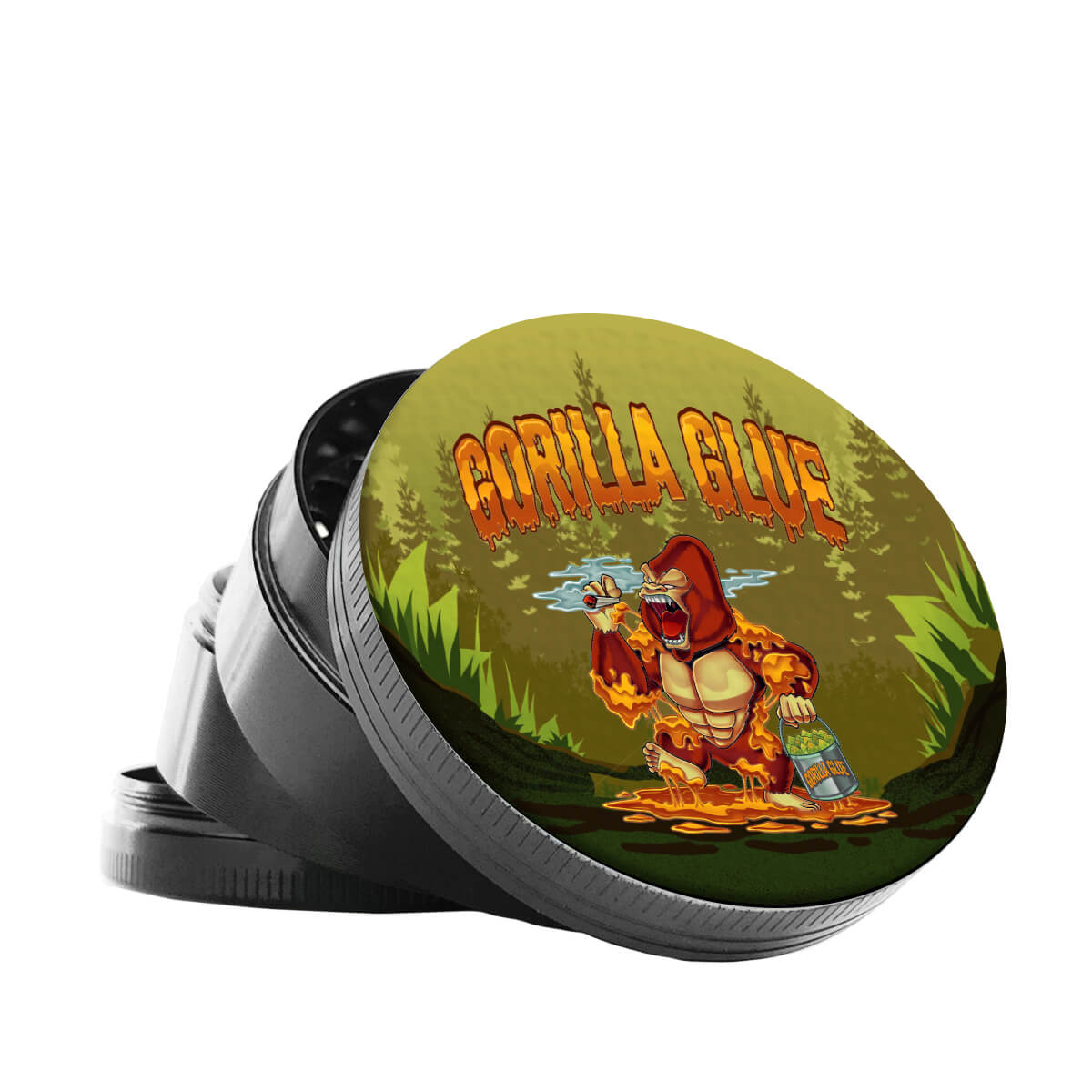Grinder in metallo Best Buds Gorilla Glue 4 parti – 50 mm