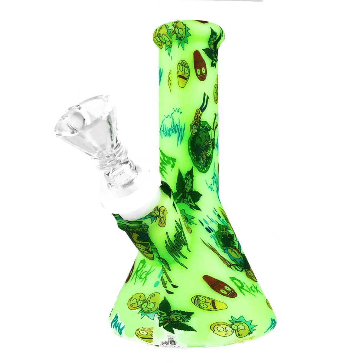 Bong - silicone - Cartoons Verde 13cm