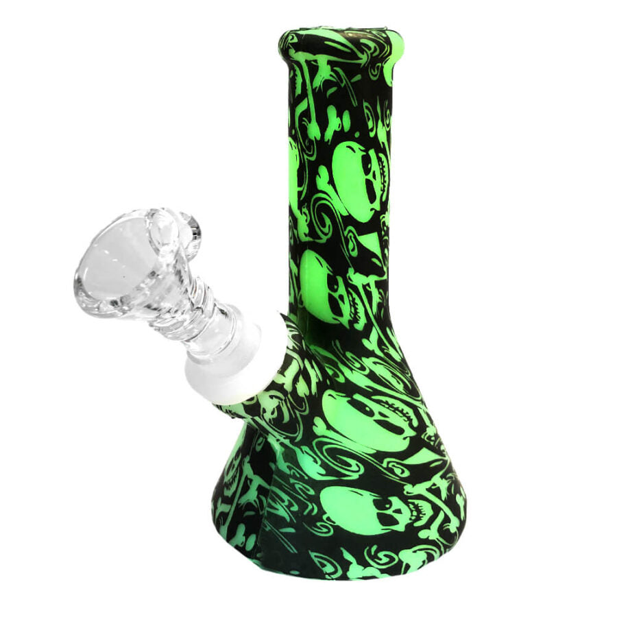 Bong - Silicone - Teschi Glow-In-The-Dark