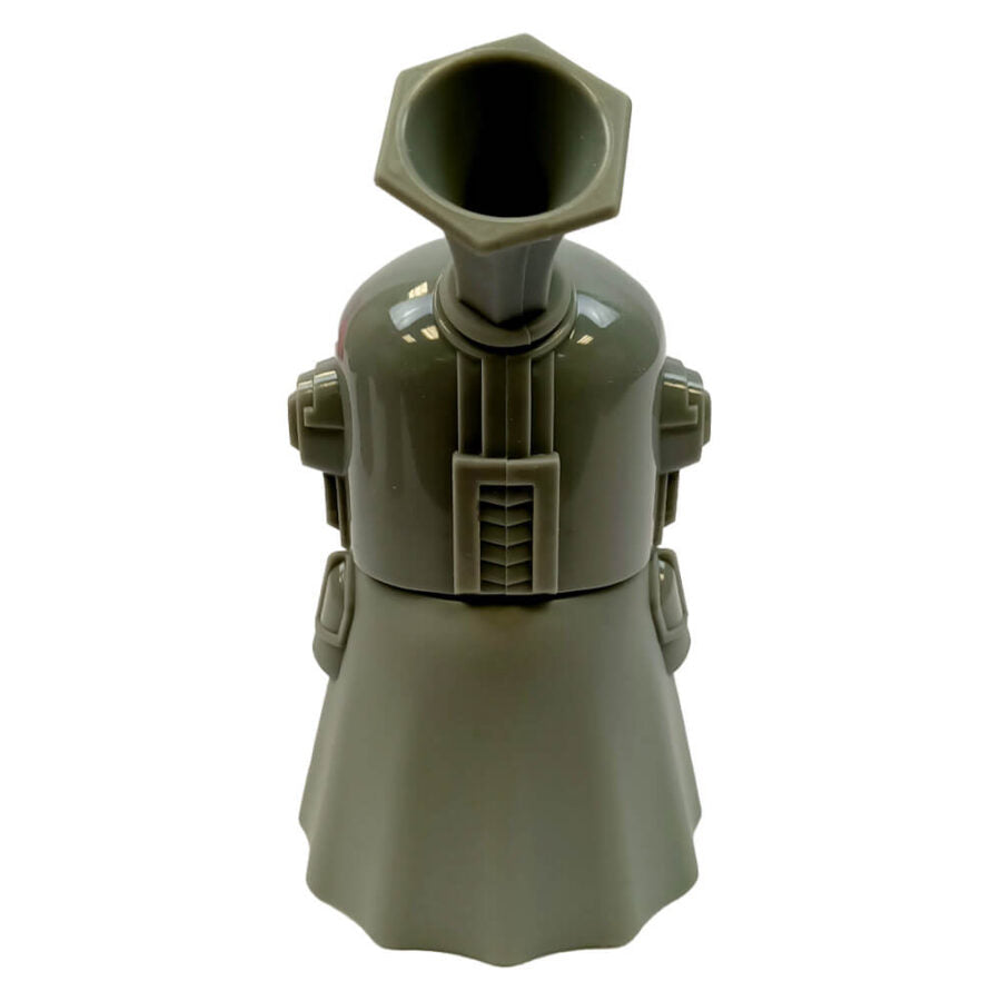 Bong - silicone grigio Space Hero con pezzi rimovibili 15 cm